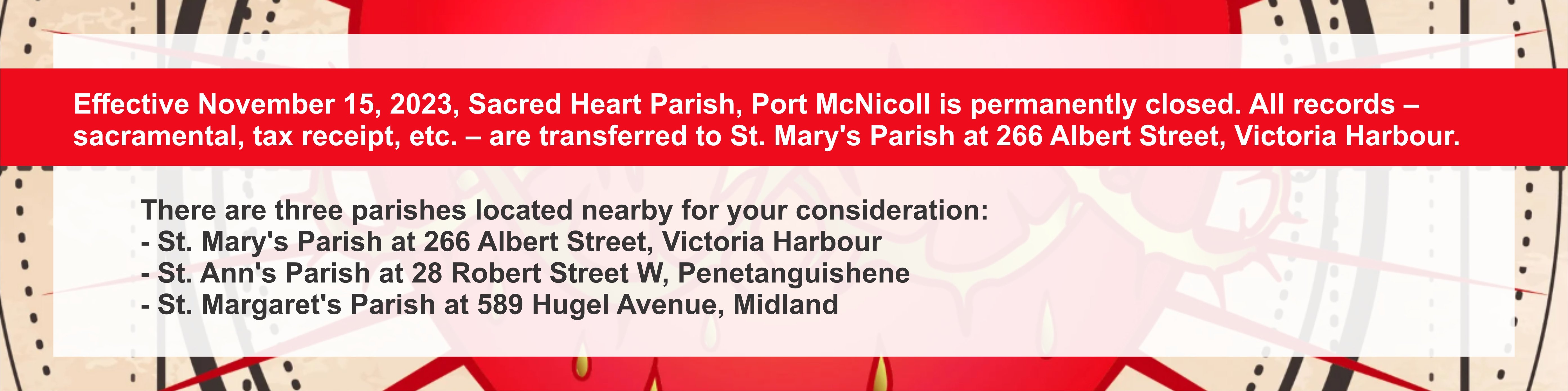 Sacred Heart - Parish Closing
